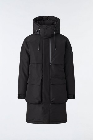 Mackage GABRIEL agile-360 with removable hood ダウンジャケット メンズ 黒 | 3615479-YC