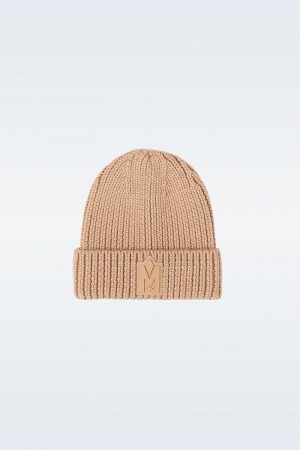 Mackage JUDE-KZ Hand-knit toque with ribbed cuff アクセサリー キッズ ブラウン | 3789061-WJ