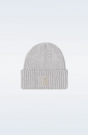 Mackage JUDE-MZ hand-knit toque with ribbed cuff ハット メンズ ライトグレー | 5670239-GE