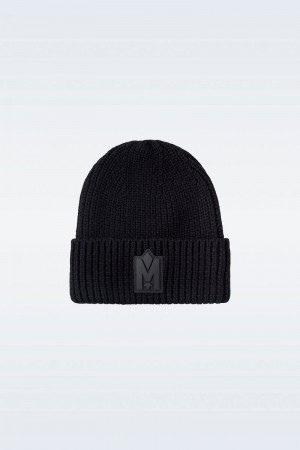 Mackage JUDE-WZ hand-knit toque with ribbed cuff ハット レディース 黒 | 8496051-NC