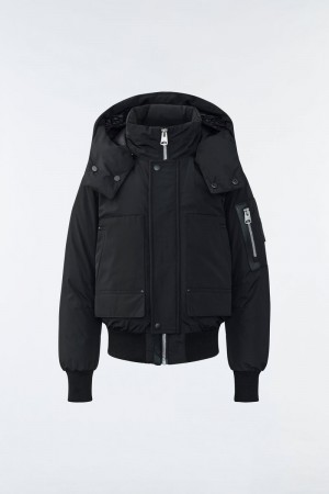 Mackage KODA Down with removable hood ボンバージャケット キッズ 黒 | 9645837-EZ