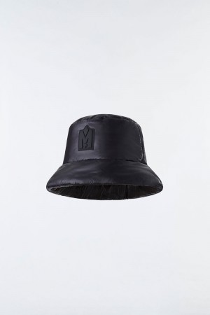 Mackage MADDY light down logo bucket ハット レディース 黒 | 1839425-GJ