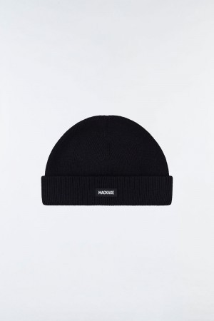 Mackage MASON Double-face merino toque ハット メンズ 黒 | 4327986-RY