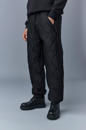 Mackage MITCHEL Heritage quilted technical パンツ メンズ 黒 | 7358419-DB