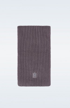 Mackage NELL Rectangular merino wool スカーフ メンズ 紫 | 4135976-UC