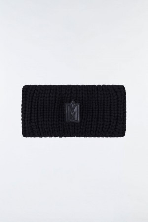 Mackage SIM-Z Rib knit merino wool ヘッドバンド レディース 黒 | 0876135-BC