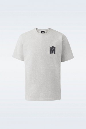 Mackage TEE with velvet logo Tシャツ メンズ ライトグレー | 8132049-IK