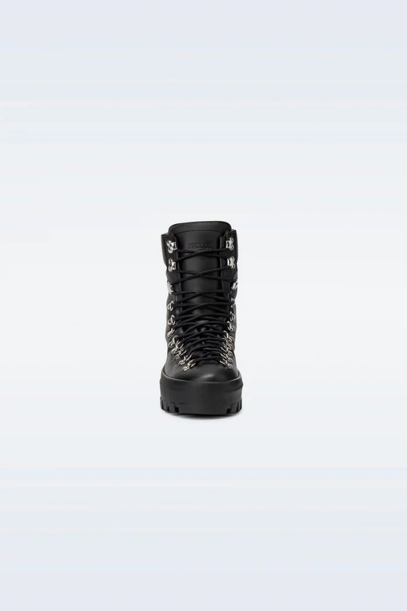 Mackage BAIN-M レザー mid-calf lace-ups ウィンターブーツ メンズ 黒 | 6185079-EA