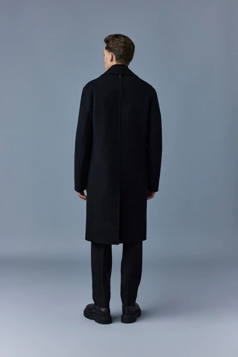 Mackage BENJAMIN Double-face wool with notched lapel コート メンズ 黒 | 8409751-YS