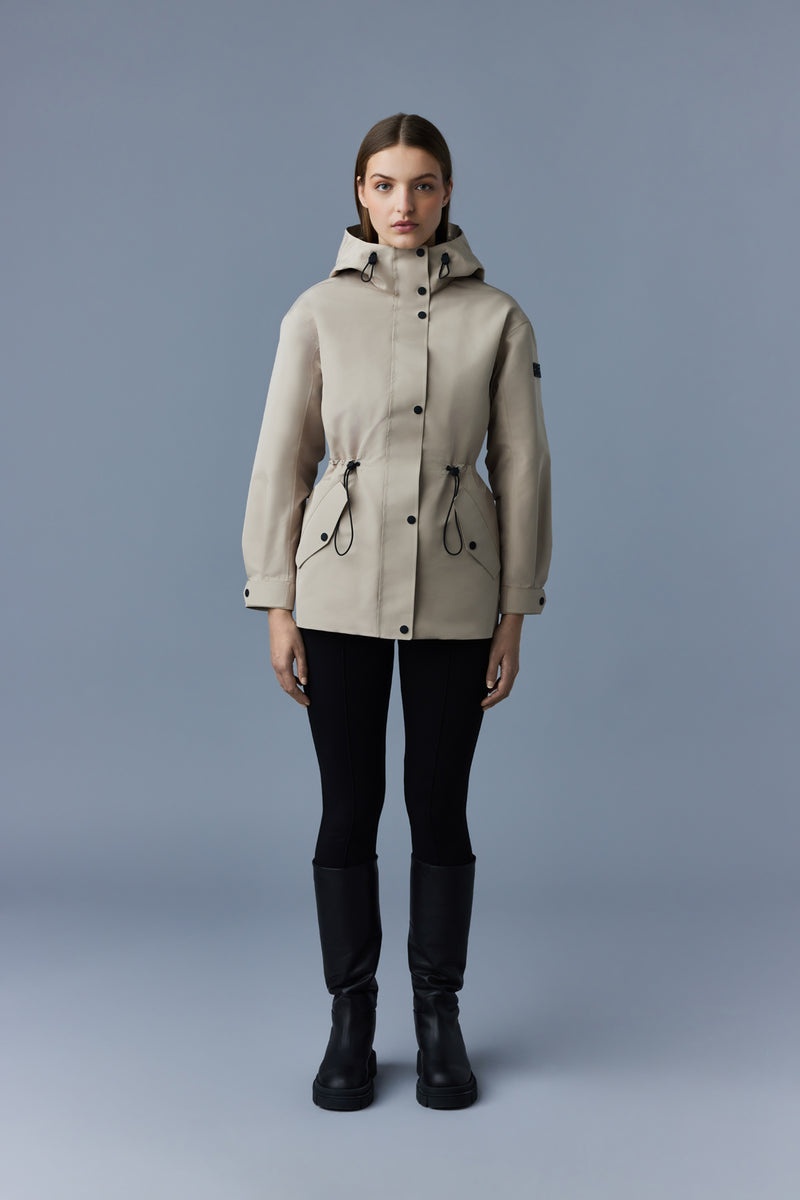 Mackage CARRIE Short 2-in-1 rain parka with removable liner トレンチコート レディース ブラウン | 1428759-WR