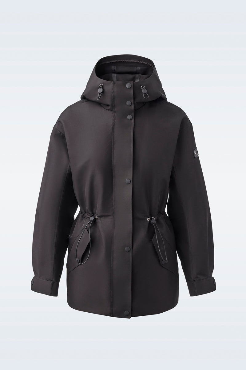 Mackage CARRIE Short 2-in-1 rain parka with removable liner トレンチコート レディース 黒 | 1309587-TC