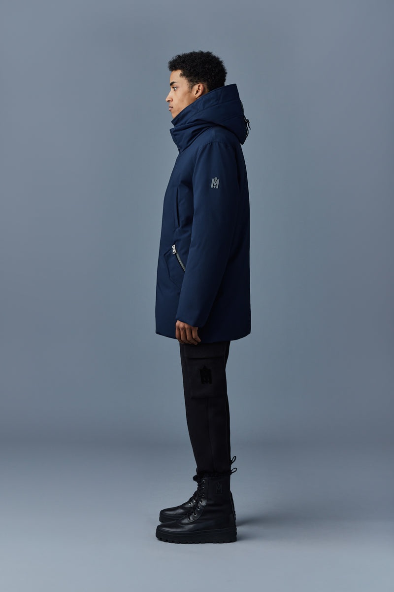 Mackage EDWARD 2-in-1 down with removable hooded bib コート メンズ ネイビー | 8261754-VA