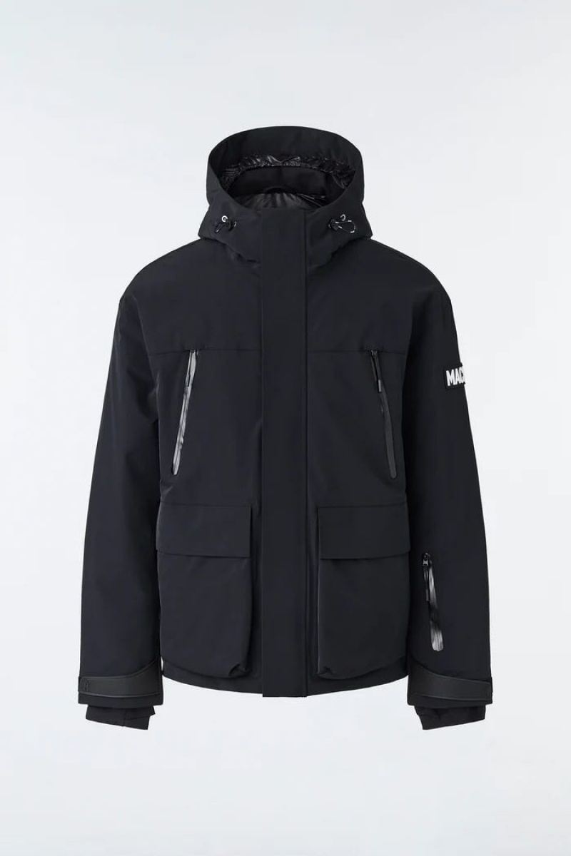 Mackage FROST AGILE-360 down トラックジャケット メンズ 黒 | 2385960-HA