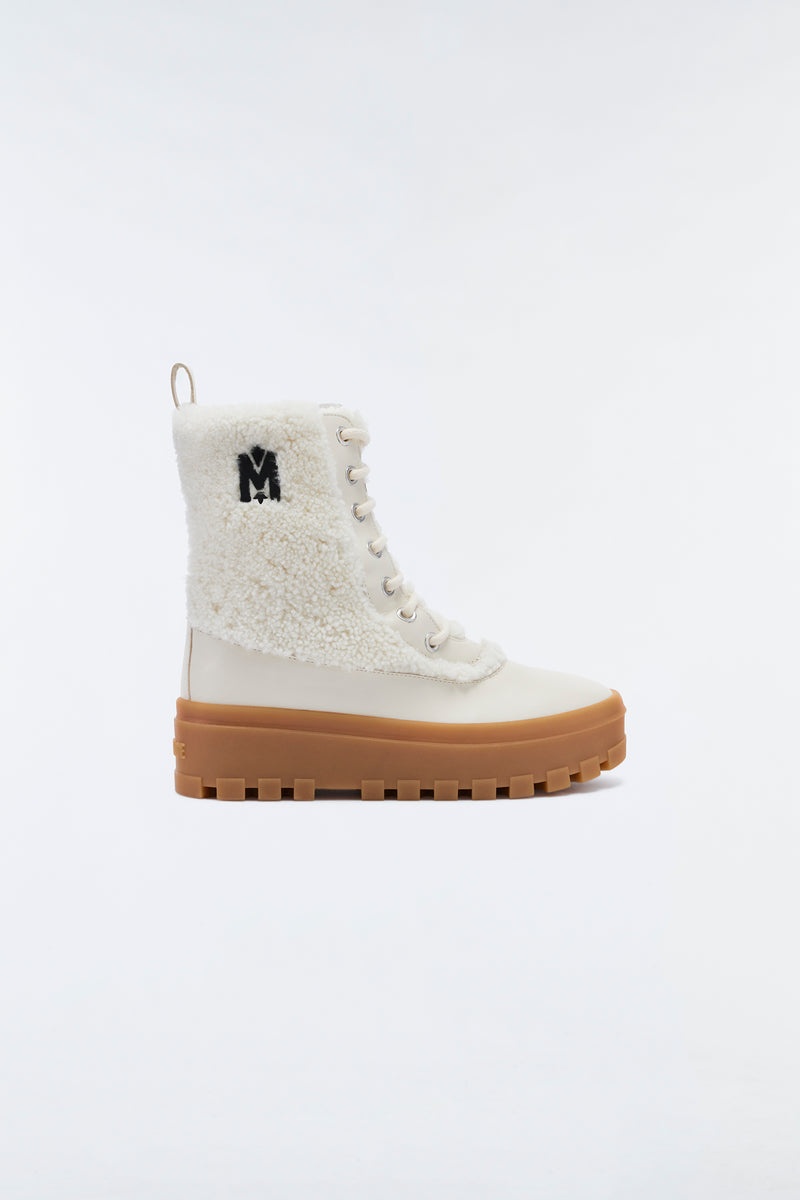 Mackage HERO shearling ウィンターブーツ レディース 白 | 4356179-BI