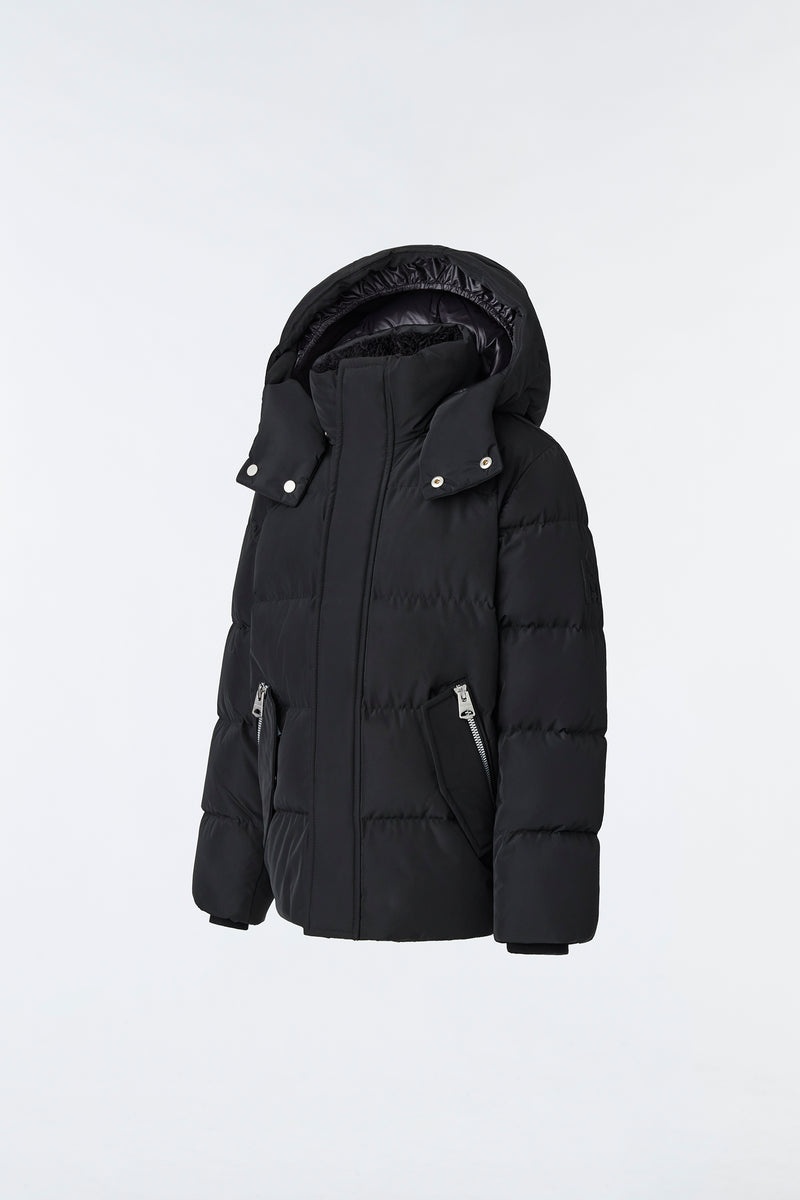 Mackage HUDSON Nano with removable hood ダウンジャケット キッズ 黒 | 3645201-QF