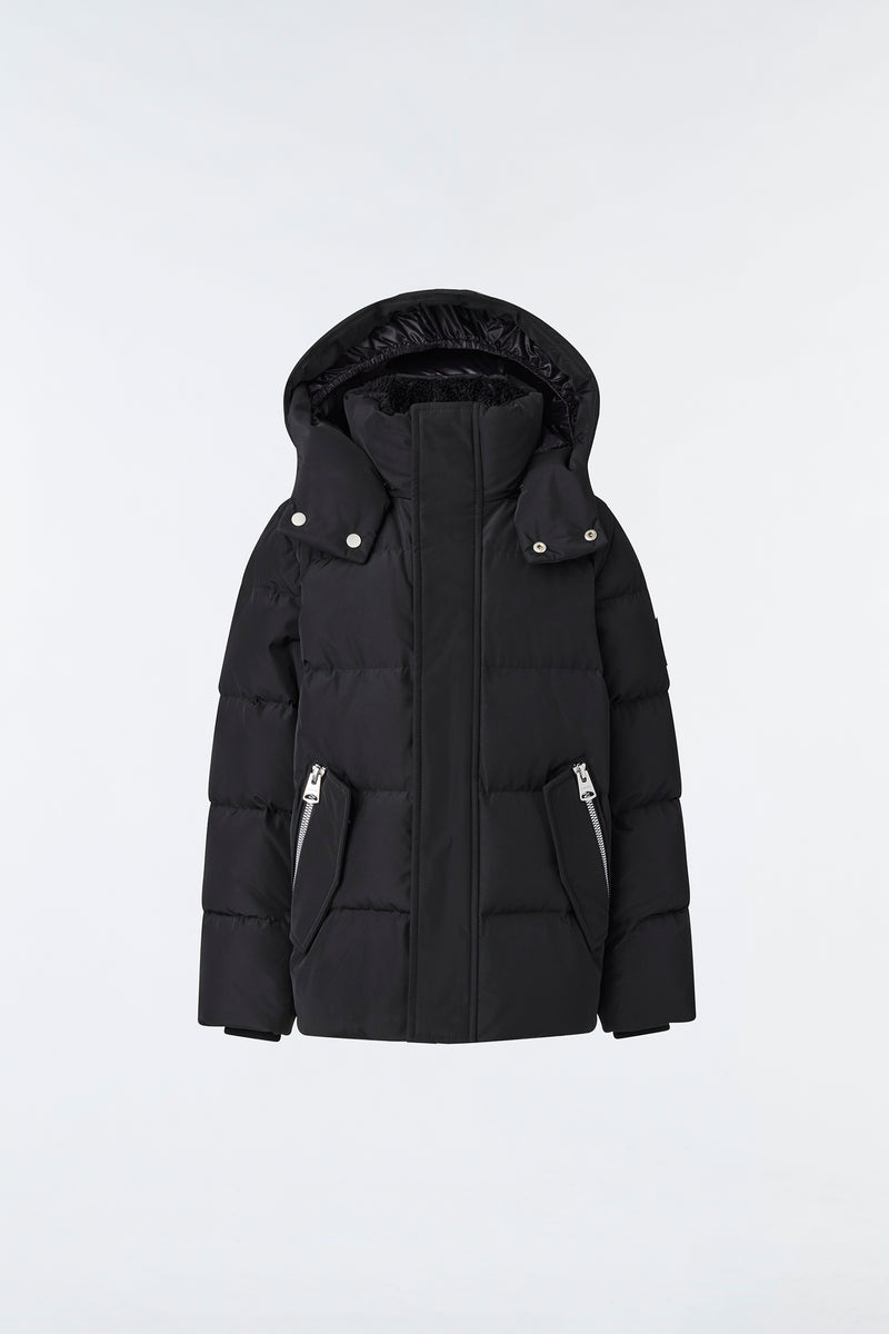 Mackage HUDSON Nano with removable hood ダウンジャケット キッズ 黒 | 3645201-QF