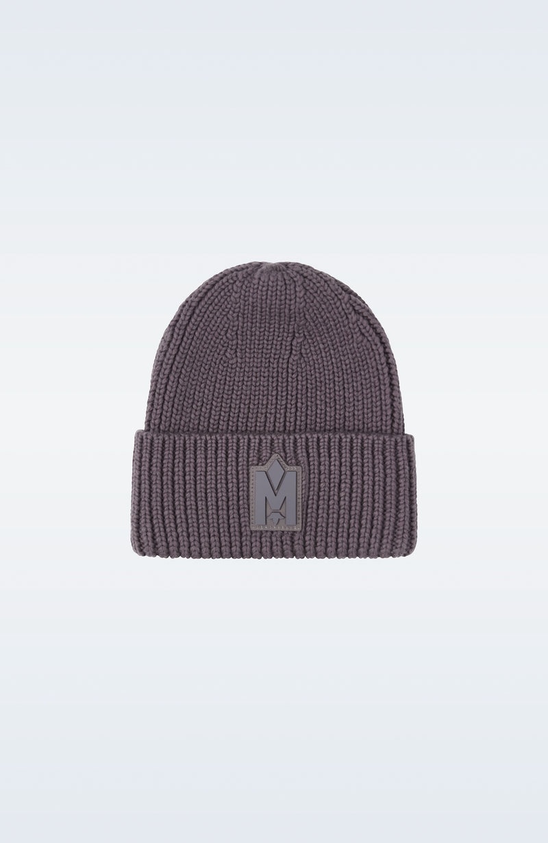 Mackage JUDE-MZ hand-knit toque with ribbed cuff ハット メンズ 紫 | 1643970-KQ