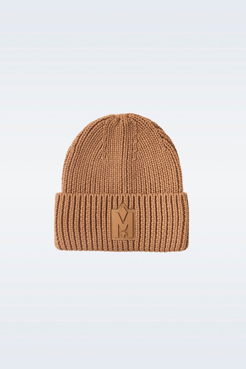 Mackage JUDE-MZ hand-knit toque with ribbed cuff ハット メンズ ブラウン | 4526731-SW