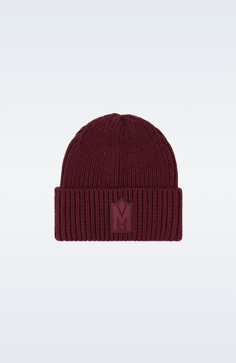 Mackage JUDE-MZ hand-knit toque with ribbed cuff ハット メンズ ボルドー | 0348129-HX