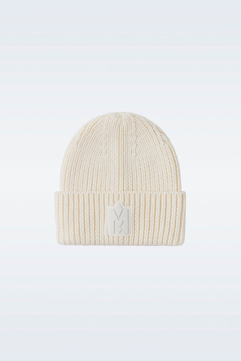 Mackage JUDE-MZ hand-knit toque with ribbed cuff ハット メンズ ベージュ | 0851423-NB