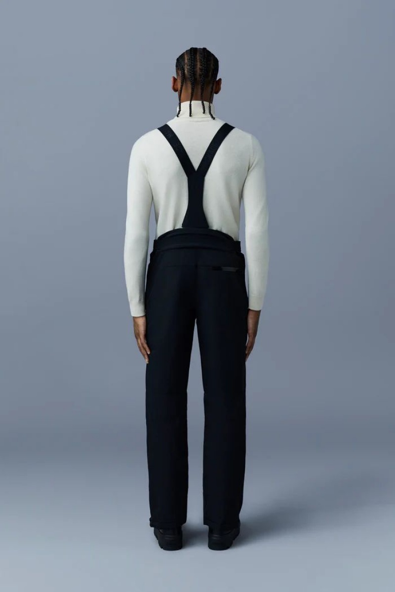 Mackage KENYON skiwith removable suspenders パンツ メンズ 黒 | 1473589-MK