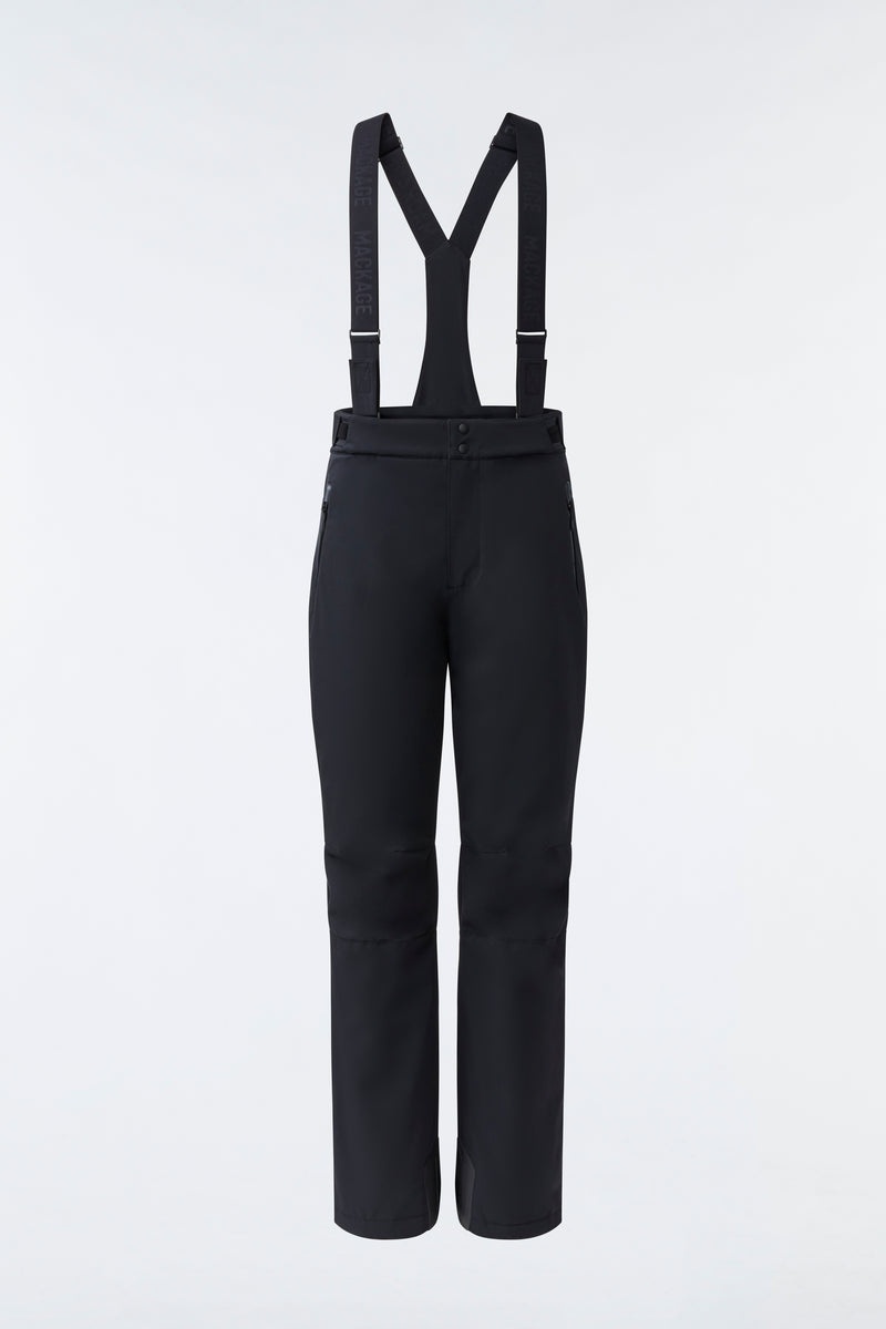 Mackage KENYON skiwith removable suspenders パンツ メンズ 黒 | 1473589-MK