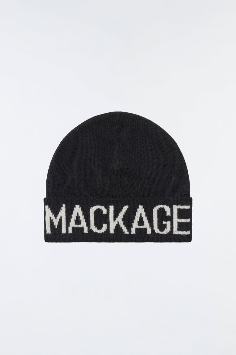 Mackage KIKO knit merino blend logo アクセサリー キッズ 黒 | 6148032-WG