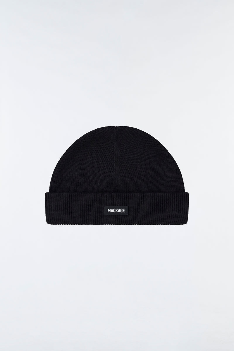 Mackage MASON Double-face merino toque ハット レディース 黒 | 6182503-OI