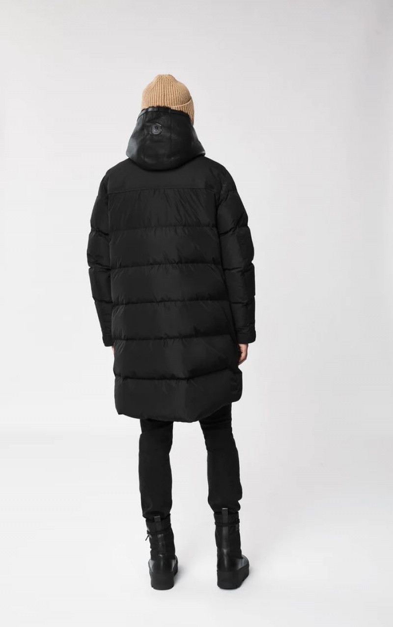 Mackage REYNOLD down with removable shearling bib and hood コート メンズ 黒 | 9520468-IC