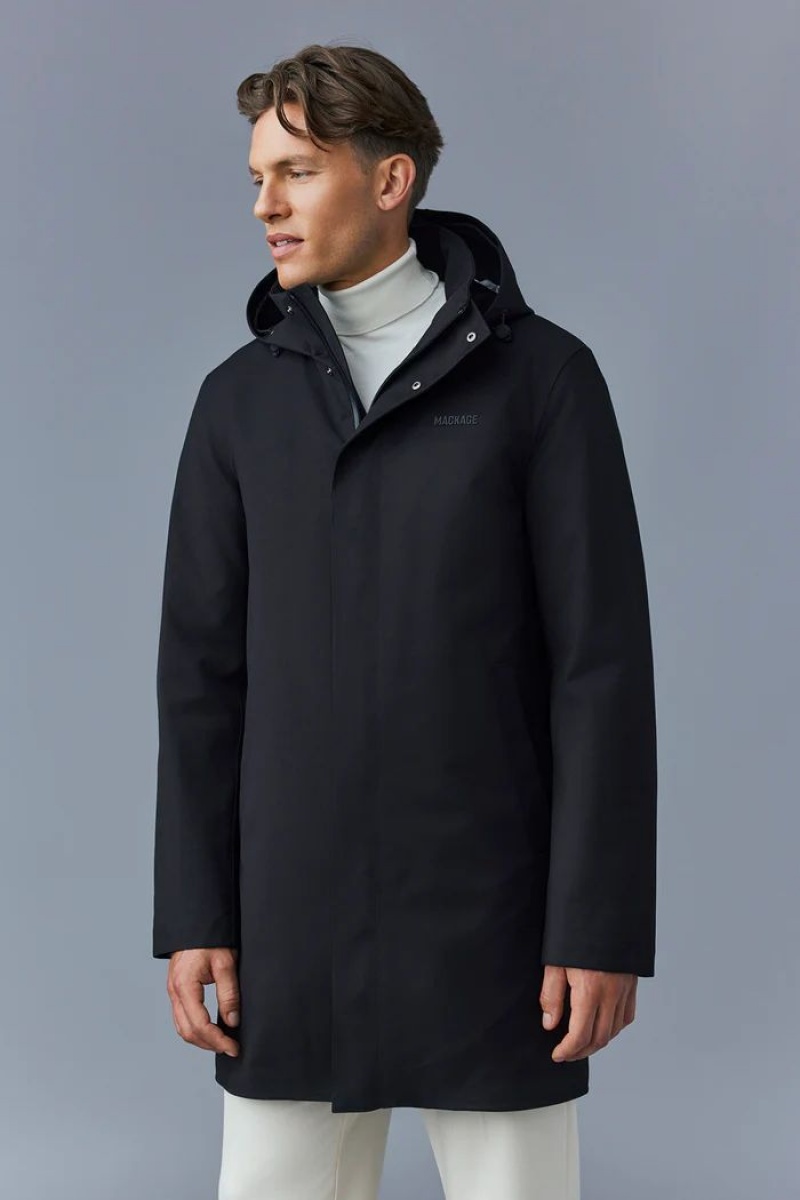 Mackage ROLAND-CITY 2-in-1 with removable hood ダウンパーカ メンズ 黒 | 1536904-FS