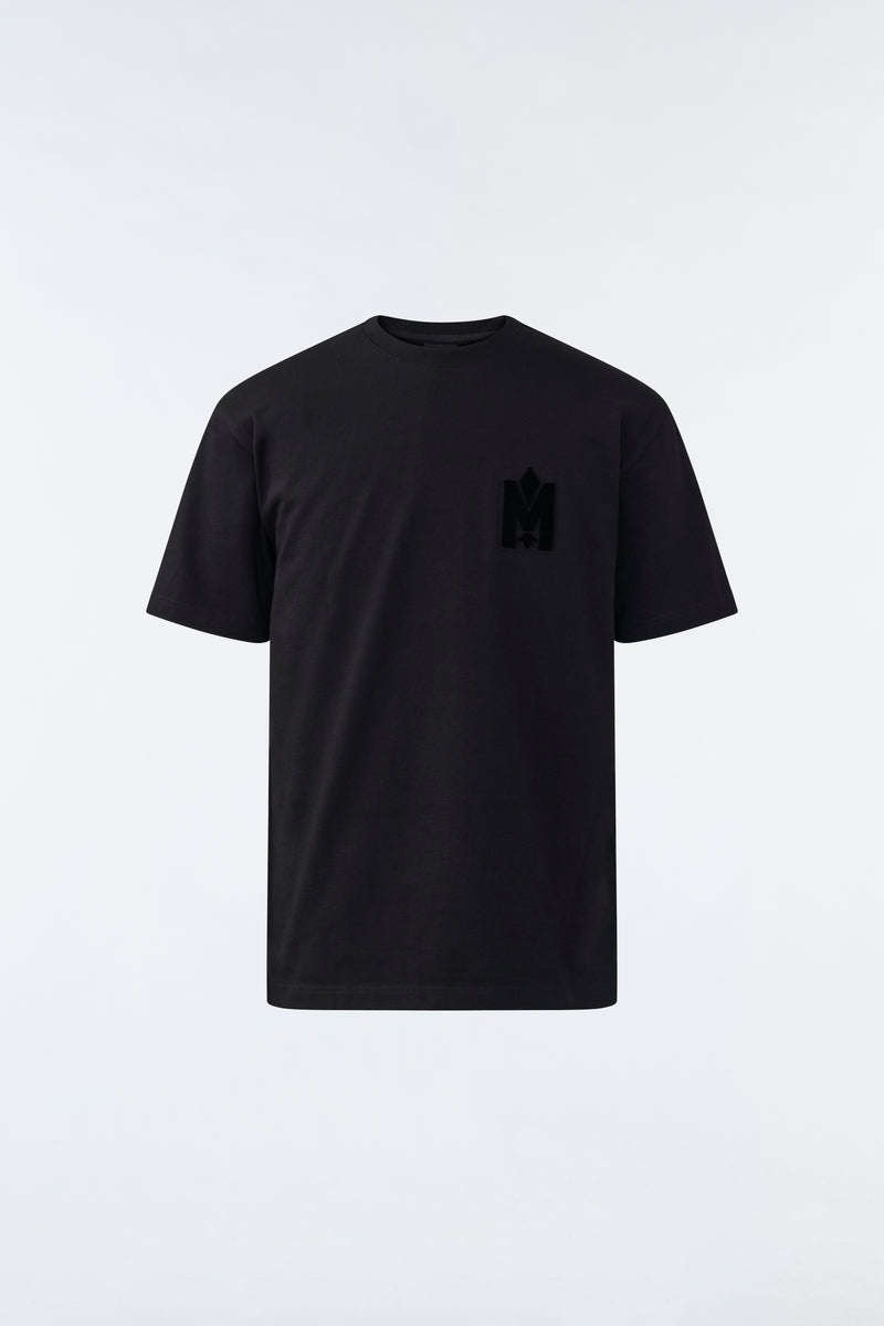 Mackage TEE with velvet logo Tシャツ メンズ 黒 | 2815096-QL