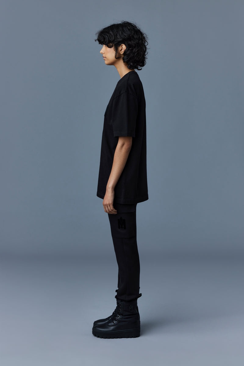 Mackage TEE with velvet logo Tシャツ レディース 黒 | 3682517-VG