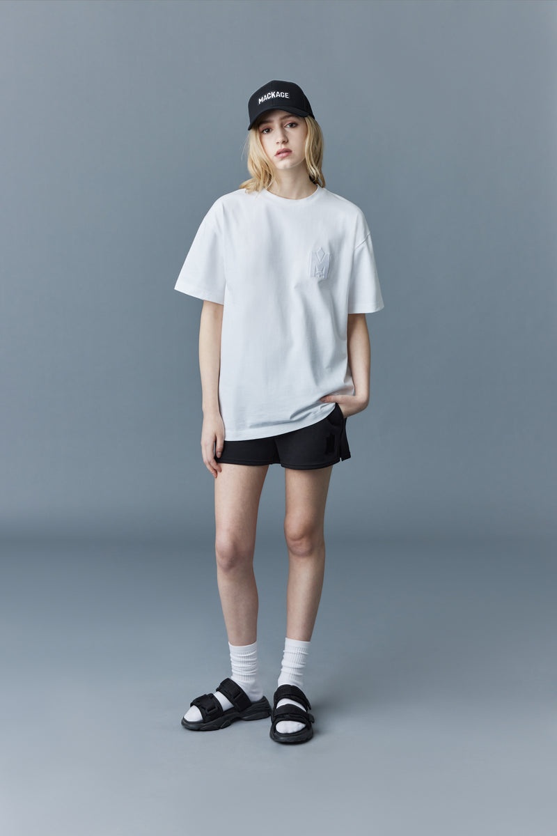 Mackage TEE with velvet logo Tシャツ レディース 白 | 9184356-XQ